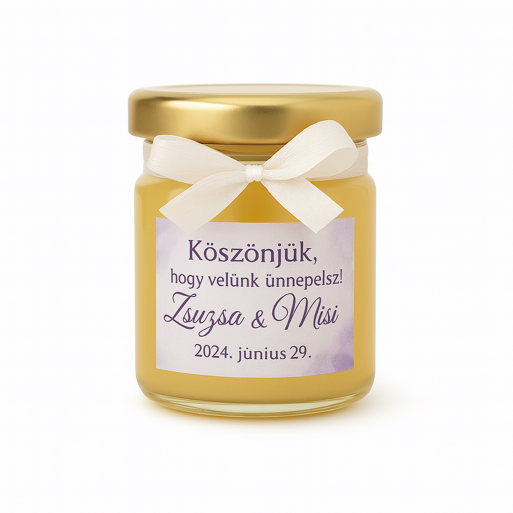 Mézes Esküvői Köszönetajándék/Köszönőajándék- 40 ml