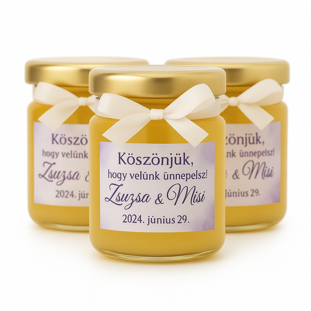 Mézes Esküvői Köszönetajándék/Köszönőajándék- 40 ml