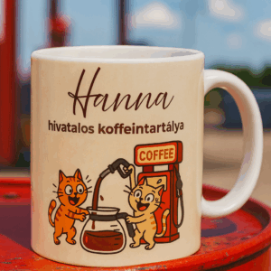 Hivatalos koffeintartály – egyedi bögre