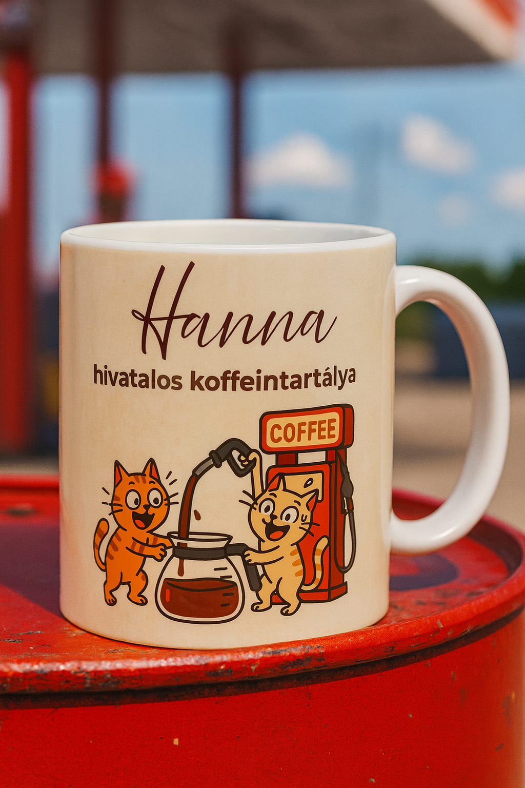 Hivatalos koffeintartály – egyedi bögre